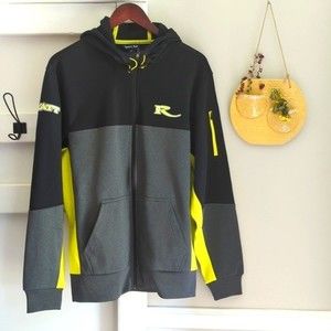 RYATT ST245 Sport-Tek Tech Fleece Colorblock Full-Zip Hooded Jacket Medium